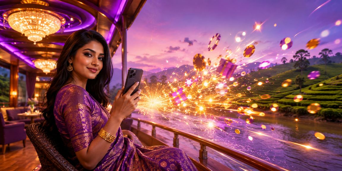 A mobile casino user gaming mindfully in the tea gardens of Sylhet